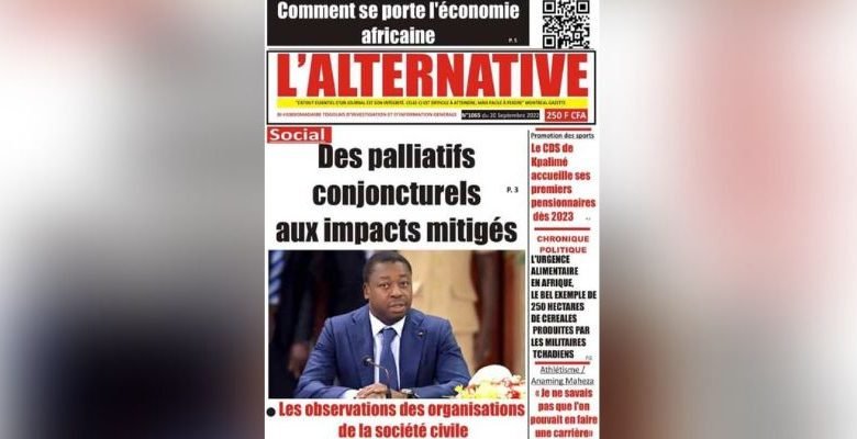 TOGO Suspension des parutions du journal de Ferdinand Ayité, l'Alternative