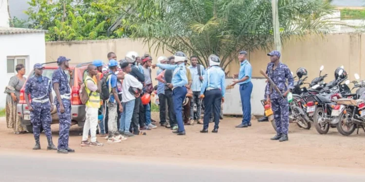 Opération "Feux tricolores et casque obligatoire", Togo, bilan