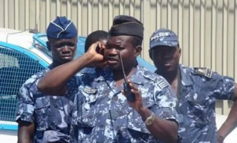 port obligatoire de casque, Togo, Police nationale