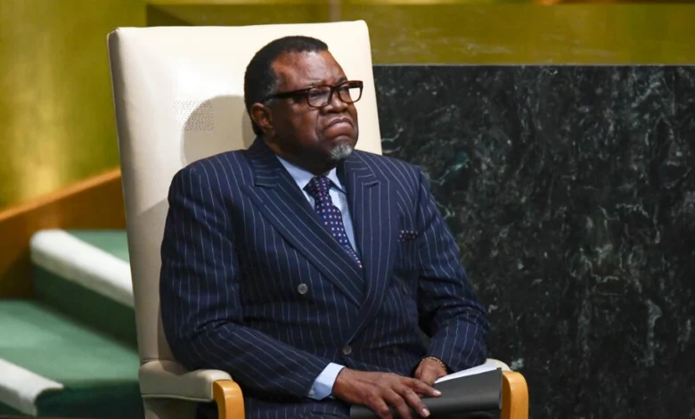 Hage Geingob, président namibien décédé