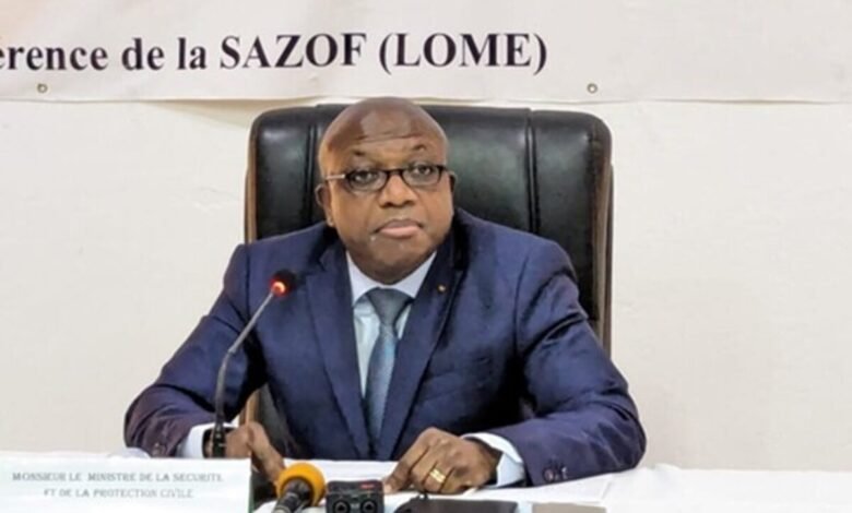 Le colonel Calixte Madjoulba ministre togolais de la sécurité