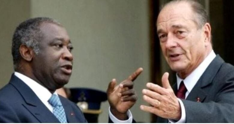 Laurent Gbagbo et Jacques Chirac 2 milliards