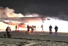 AVION RUSSE EN FEU