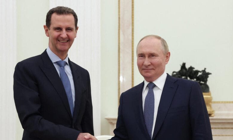 Bachar al-assad et poutine russie