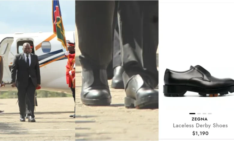 Les chaussures Zegna de l’ancien président Kabila