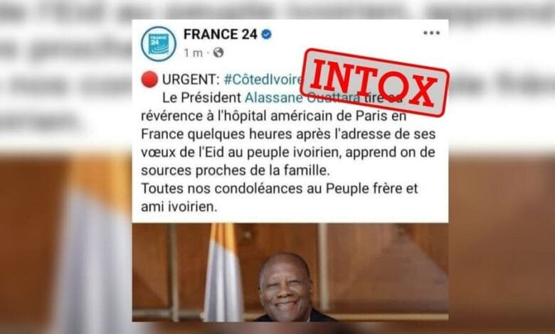 France 24 dément mort ouattara